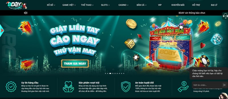 Giới thiệu về sảnh game bắn cá 8day