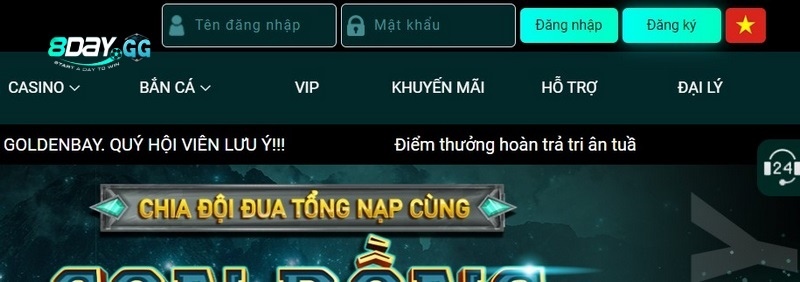 Hướng dẫn đăng nhập 8DAY