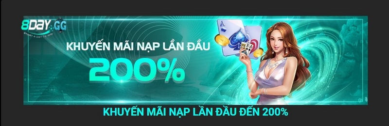 Thưởng nạp đầu cực sốc lên tới 200%